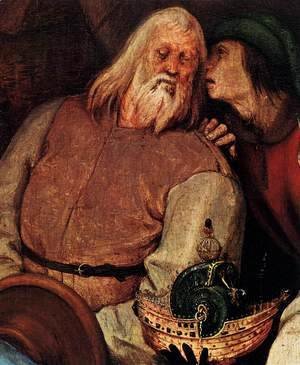 Pieter the Elder Bruegel - The Adoration of the Kings (detail) 2