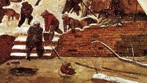 Adoration of the Kings in the Snow (detail)