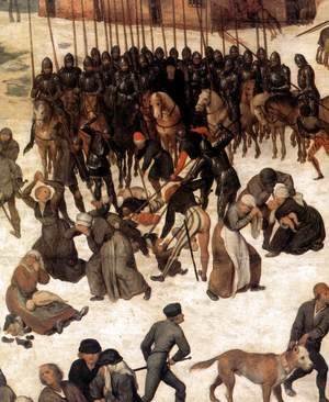 Pieter the Elder Bruegel - The Massacre of the Innocents (detail)