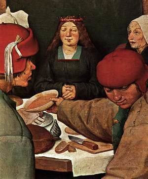 Pieter the Elder Bruegel - Peasant Wedding (detail)