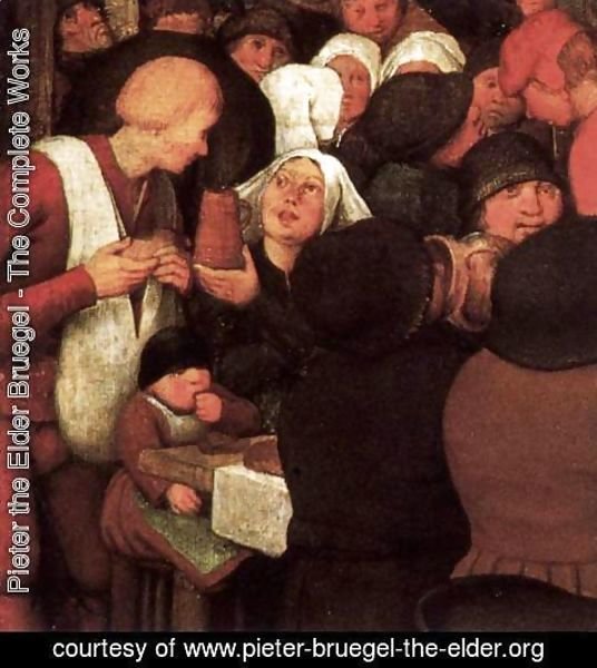 Pieter the Elder Bruegel - Peasant Wedding (detail) 6