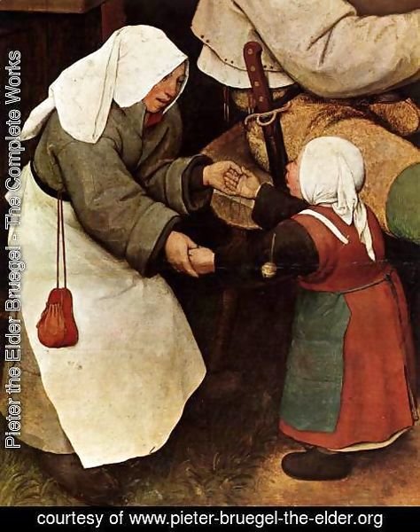 Pieter the Elder Bruegel - The Peasant Dance (detail) 3