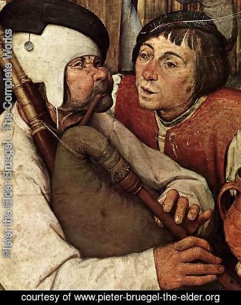 Pieter the Elder Bruegel - The Peasant Dance (detail) 4