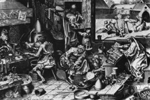 Pieter the Elder Bruegel - The Alchemist