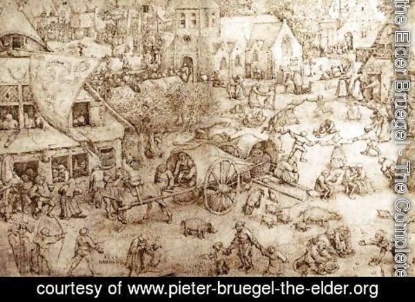 Pieter the Elder Bruegel - The Fair at Hoboken