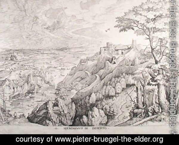 Pieter the Elder Bruegel - Jerome in the desert