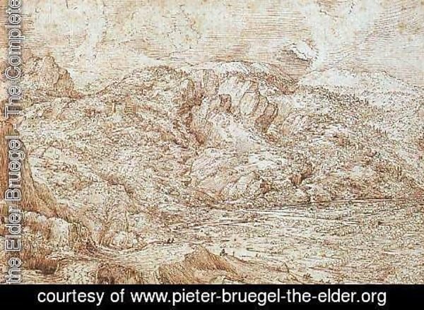 Pieter the Elder Bruegel - Landscape of the Alps