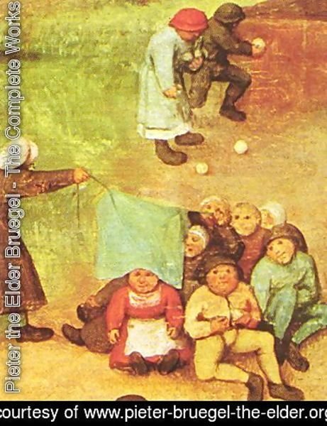 Pieter the Elder Bruegel - Children's Games (detail 6) 1559-60