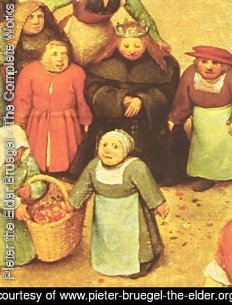Pieter the Elder Bruegel - Children's Games (detail 7) 1559-60