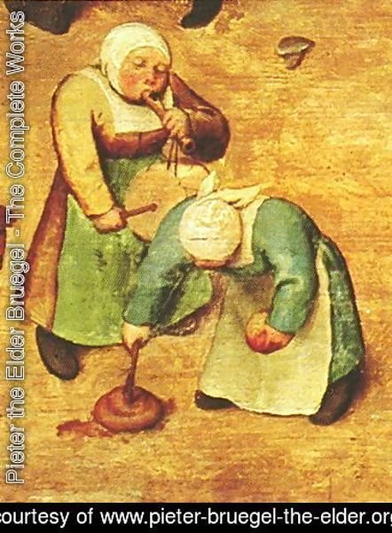 Pieter the Elder Bruegel - Children's Games (detail 10) 1559-60