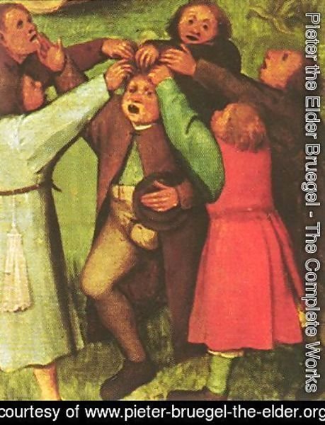 Pieter the Elder Bruegel - Children's Games (detail 14) 1559-60