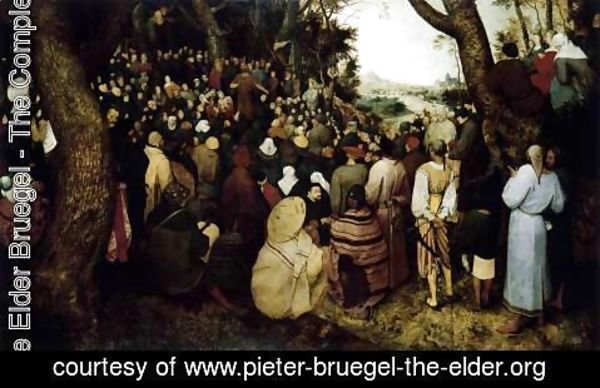 Pieter the Elder Bruegel - The Sermon of St John the Baptist 1566