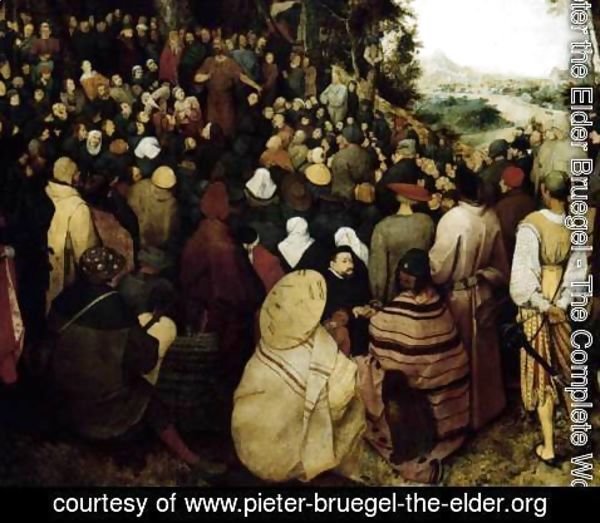 Pieter the Elder Bruegel - The Sermon of St John the Baptist (detail 1) 1566